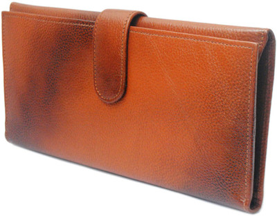 

Modish Designs Women Brown Genuine Leather Document Holder(6 Card Slots), Tan