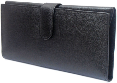 

Modish Designs Women Black Genuine Leather Document Holder(6 Card Slots)