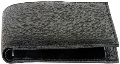 

Leatherwala Men Black Genuine Leather Wallet(3 Card Slots), Balck