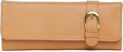 

Alessia74 Women Beige Genuine Leather Wallet(1 Card Slot)