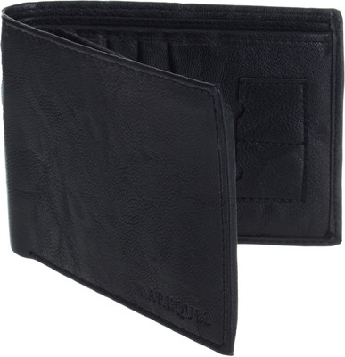 

MARKQUES Men Black Artificial Leather Wallet(11 Card Slots), Black-01