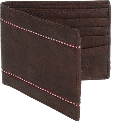 MARKQUES Men Brown Artificial Leather Wallet(8 Card Slots), Brown-02