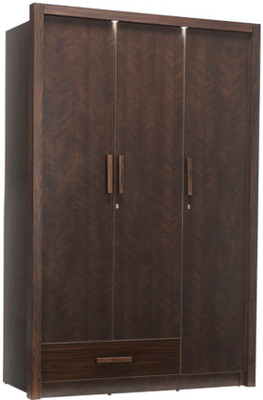 

Durian MARK Engineered Wood 3 Door Wardrobe(Finish Color - Dark Cherry)