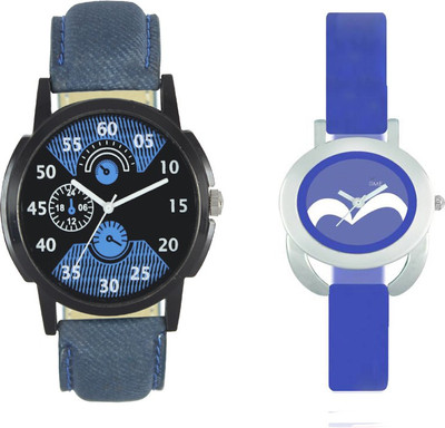 

SRK ENTERPRISE Lattest Collection with Fancy Rich Look designer Fast Selling Party-Wedding Stylish 2018 014 Stylish Pattern Corporate Imperial Watch - For Couple
