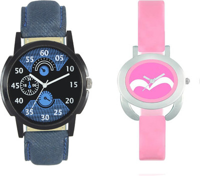 

SRK ENTERPRISE Lattest Collection with Fancy Rich Look designer Fast Selling Party-Wedding Stylish 2018 023 Stylish Pattern Corporate Imperial Watch - For Couple