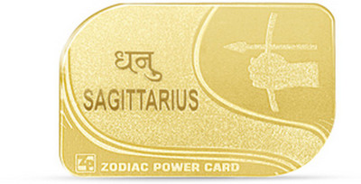 

Zodiac Power Sagittarius Sun Sign Card Plated Yantra(Pack of 1)