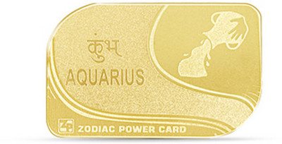 

Zodiac Power Aquarius Sun Sign Card Plated Yantra(Pack of 1)