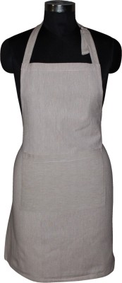 AIRWILL Cotton Chef's Apron - Free Size(Grey, Single Piece)