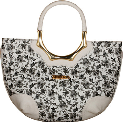 

White Floral Small Hand bag Fabuler Multipurpose Bag(Multicolor, 6 L)