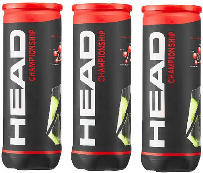 Head Chapionship 3 Can Tennis Ball(Pack of 3, Yellow)
