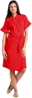 

seemee Red  Size Bath Robe(Bath Robe, For: Women, Red