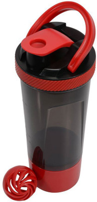 

Giftipedia Brawny Shaker Bottle 700 ml Shaker(Pack of 1, Red), Black;green