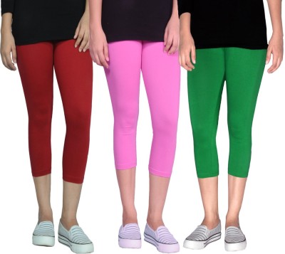 Tanunni Women Green, Maroon, Pink Capri