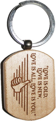 

Madhuraj Wooden Specialization Of Love Key Chain(Brown)