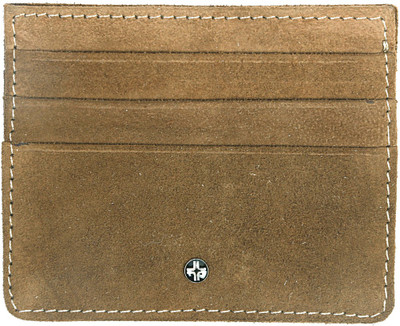 JL Collections 3 Card Holder(Set of 1, Brown)