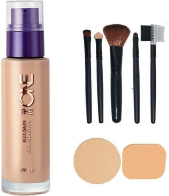 

Oriflame Sweden The One Illuskin Foundation Spf 20 (shade - Porcelain) Combo(Set of 8)