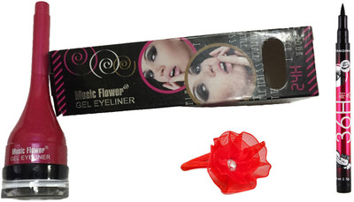 

Music Flower Gel Eye Liner, Pencil Eyeliner with Band(Set of 3)