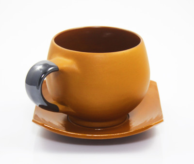 

The Design Junction Pottery(Orange, Pack of 2)
