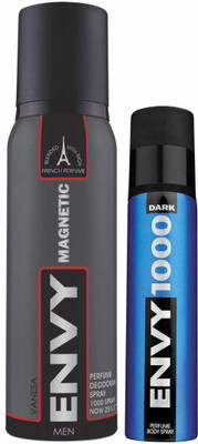 

Envy Magnetic Deo 120 Ml & Dark Spray Nano 40 Ml Deodorant Spray - For Men(160 ml, Pack of 2)