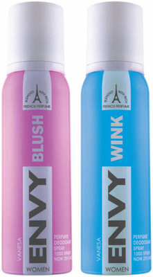 

Envy Blush & Wink Deo Combo (Pack of 2) Body Spray Body Spray - For Women(240 ml, Pack of 2)