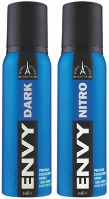 

Envy Dark & Nitro Deo Combo (Pack of 2) Body Spray Body Spray - For Men(240 ml, Pack of 2)