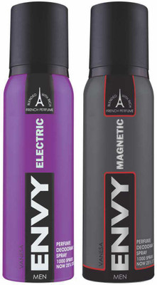 

Envy Electric & Magnetic Deo Combo (Pack of 2) Body Spray Body Spray - For Men(240 ml, Pack of 2)