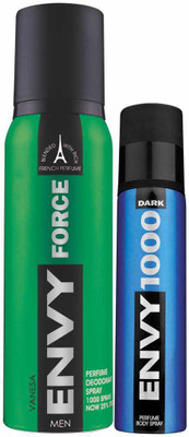 

Envy Force Deo & Dark Spray Nano Deodorant Spray - For Men(160 ml, Pack of 2)