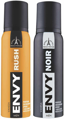 

Envy Rush & Noir Deo Combo (Pack of 2) Body Spray Body Spray - For Men(240 ml, Pack of 2)