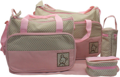 

Trendy Combo Mutli Storage Baby Bag(Pink)