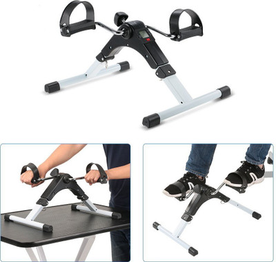 

® Folding Exerciser Peddler Mini Indoor Adjustable Arm Leg Pedal Exercise Bike