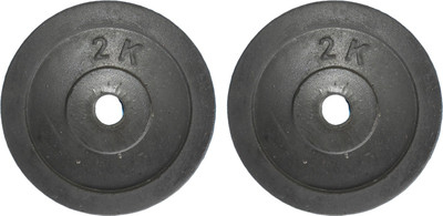 

Royal 2Kg 2Pc Low Cost Weight Plates 27mm1 Black Weight Plate(4 kg)