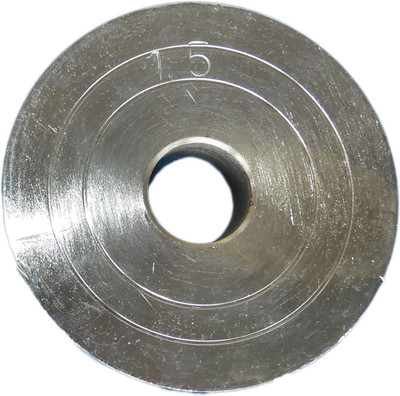 

Royal 1.5Kg 1Pc Chrome Silver Plate 27mm1 Silver Weight Plate(1.5 kg)