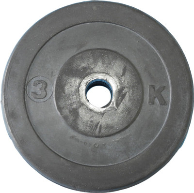 

Royal 3Kg 1Pc Low Cost Weight Plate 27mm1 Black Weight Plate(3 kg)