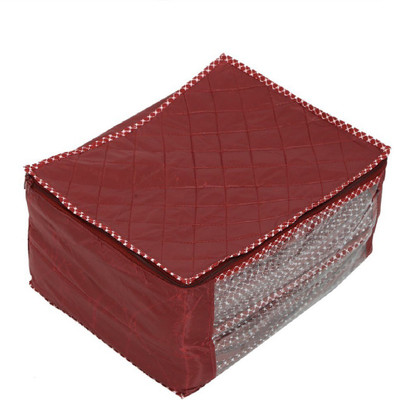 

Addyz Parachute Saree Salwar Bedsheet Dress Cover Kit For 10-12 Units Extra Large Storage(Maroon)