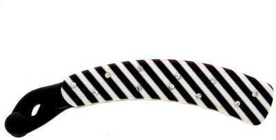

Anuradha Art Jewellery BN-460 Banana Clip(White, Black)