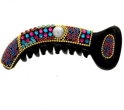 

Anuradha Art Jewellery BN-375 Banana Clip(Pink, Blue)