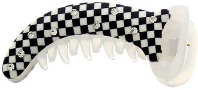 

Anuradha Art Jewellery BN-387 Banana Clip(White, Black)