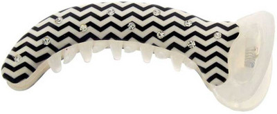 

Anuradha Art Jewellery BN-354 Banana Clip(White, Black)
