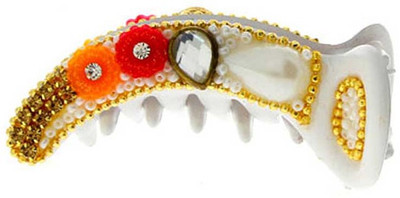 

Anuradha Art Jewellery BN-441 Banana Clip(White)