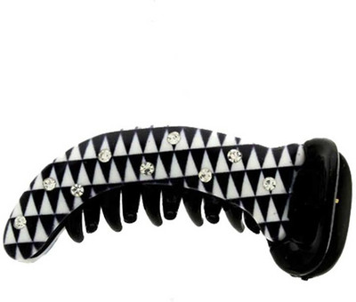 

Anuradha Art Jewellery BN-448 Banana Clip(Black, White)