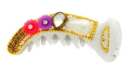 

Anuradha Art Jewellery BN-443 Banana Clip(White)