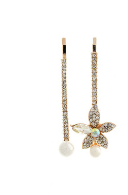 

Anuradha Art Jewellery Trendy Hair Clip(White, Gold)