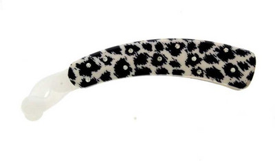 

Anuradha Art Jewellery BN-342 Banana Clip(White, Black)