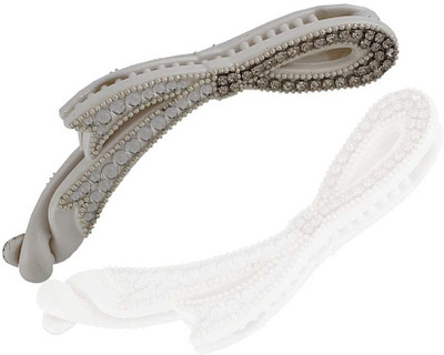 

Anuradha Art Jewellery BN-370 Banana Clip(White)