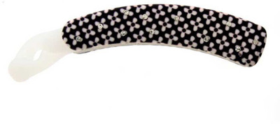 

Anuradha Art Jewellery BN-352 Banana Clip(White, Black)