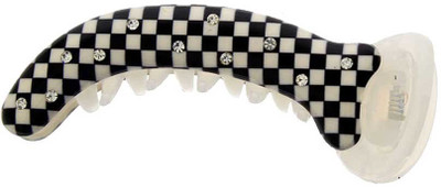 

Anuradha Art Jewellery BN-358 Banana Clip(White, Black)