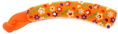 Anuradha Art Jewellery BN-409 Banana Clip(Orange)