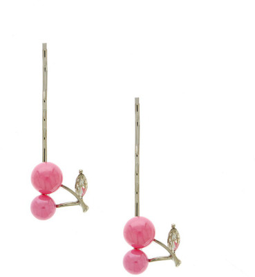 

Anuradha Art Jewellery Trendy Hair Clip(Pink, Silver)