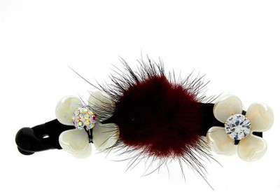

Anuradha Art Jewellery BN-334 Banana Clip(Maroon)