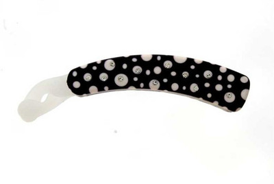 

Anuradha Art Jewellery BN-457 Banana Clip(White, Black)